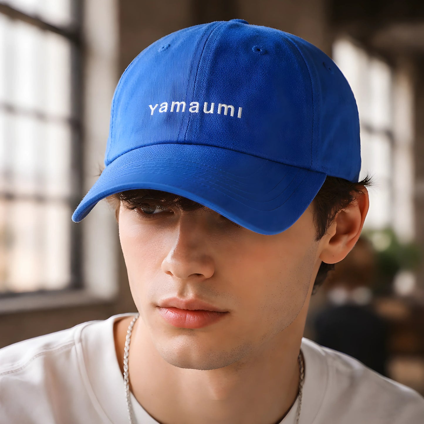 Yamaumi Minimalist Blue Cap