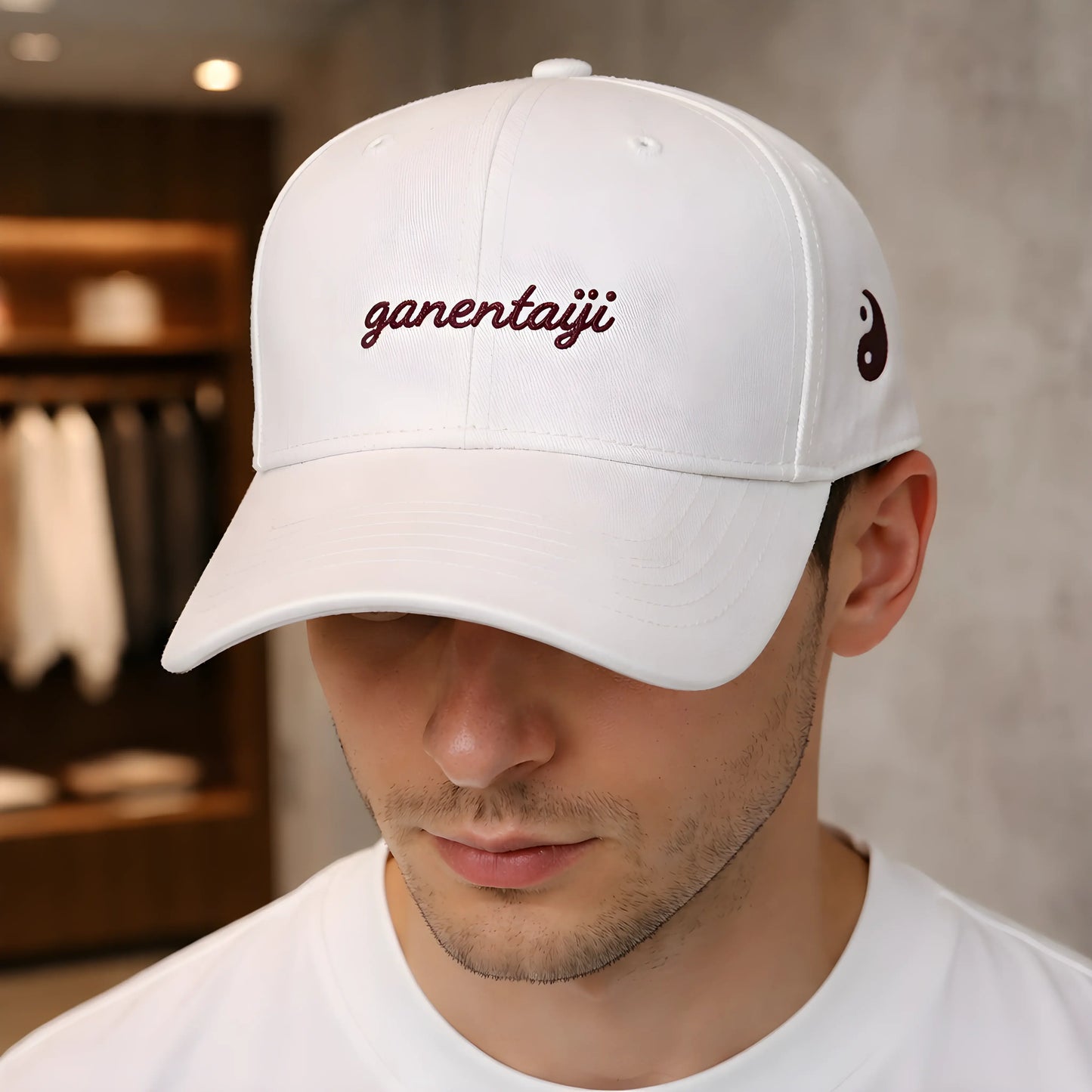 "ganentaiji" Yin-Yang Script Cap