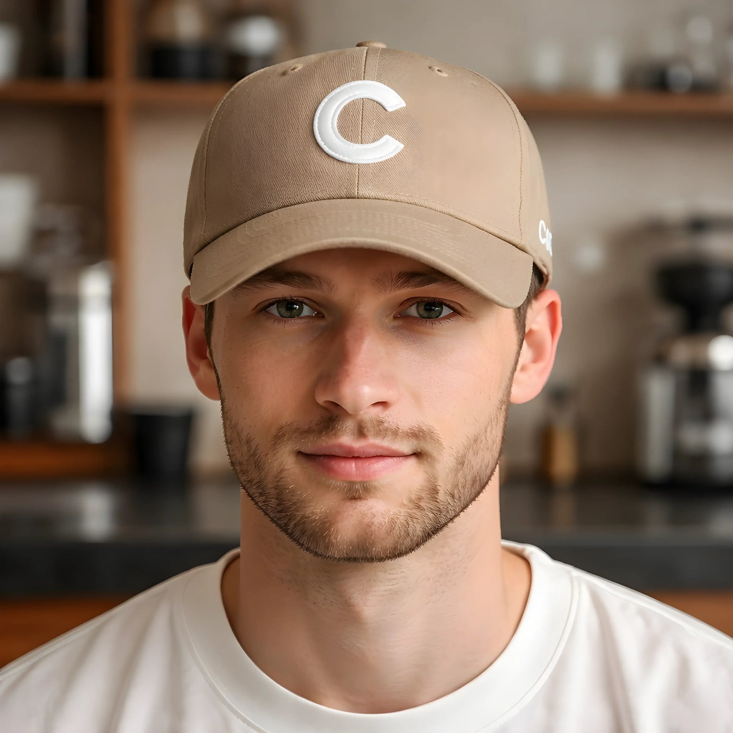 Classic "C" Monogram Tan Cap
