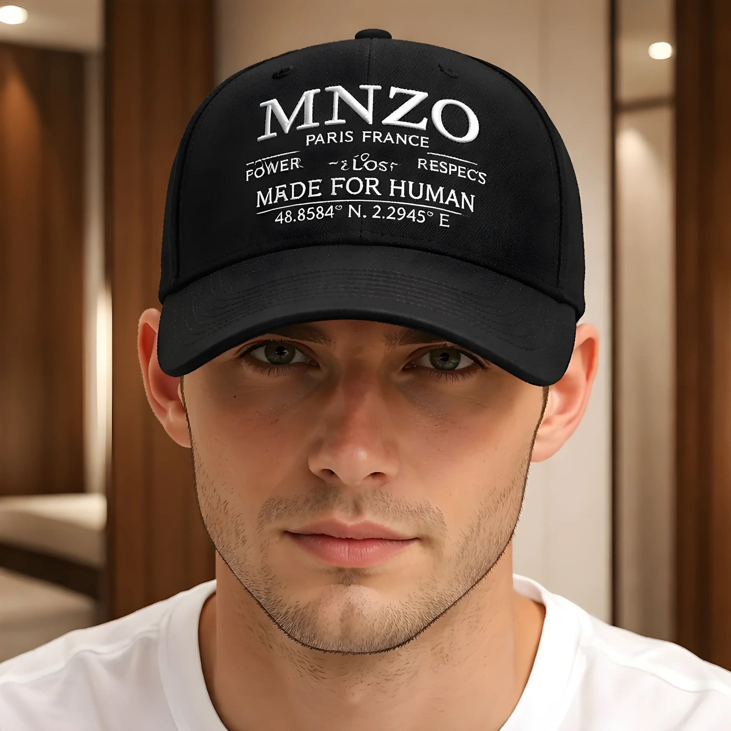 MNZO Paris France "Never Lose Hope" Statement Cap