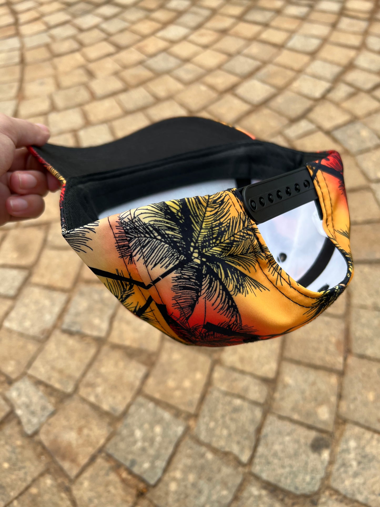 Sunset Paradise Palm Cap