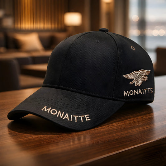 Monaitte Signature Black & Gold Cap