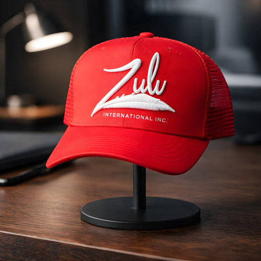 Zulu International Inc. Red Trucker Cap