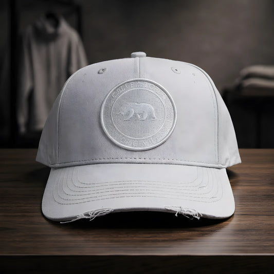 California Bear Tonal Distressed Cap