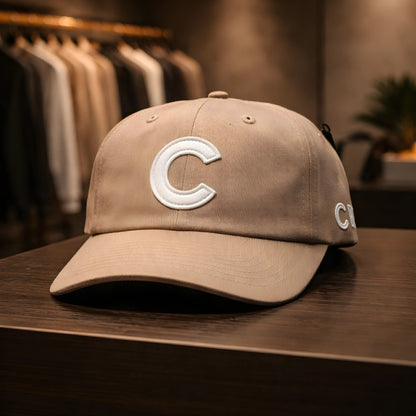 Classic "C" Monogram Tan Cap