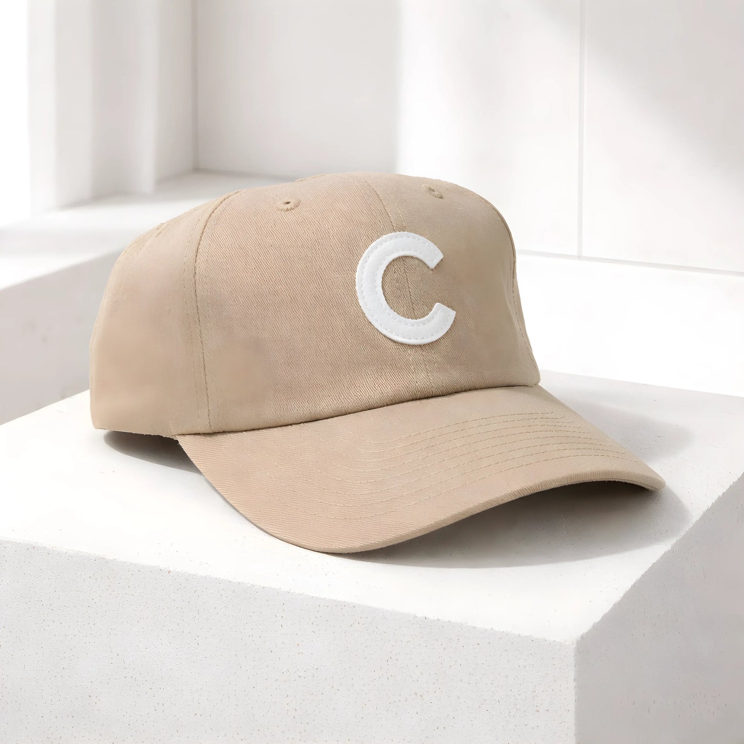 Classic "C" Monogram Tan Cap