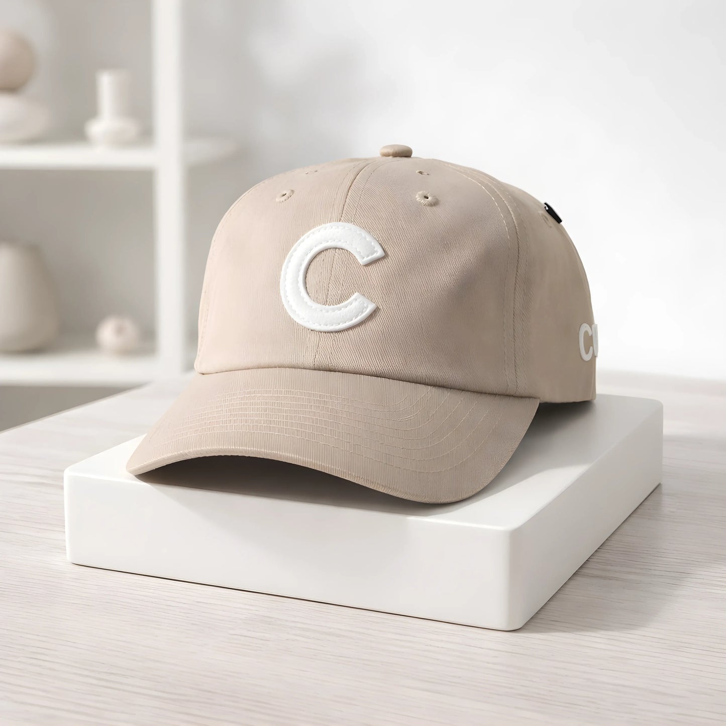 Classic "C" Monogram Tan Cap