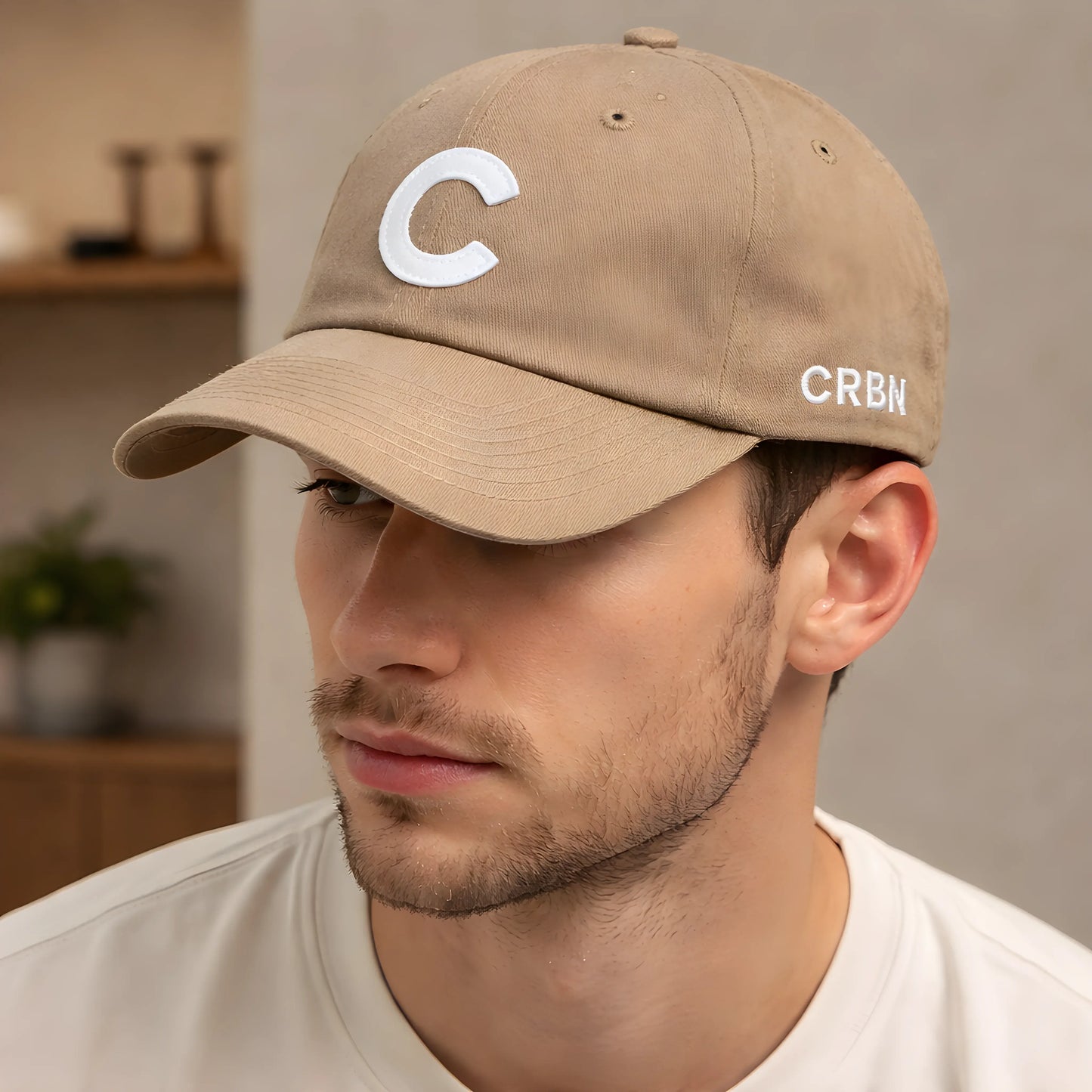 Classic "C" Monogram Tan Cap