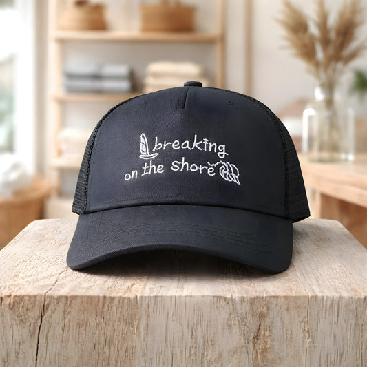 "Breaking on the Shore" Nautical Trucker Cap
