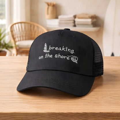 "Breaking on the Shore" Nautical Trucker Cap