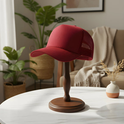 Classic Burgundy Mesh Cap