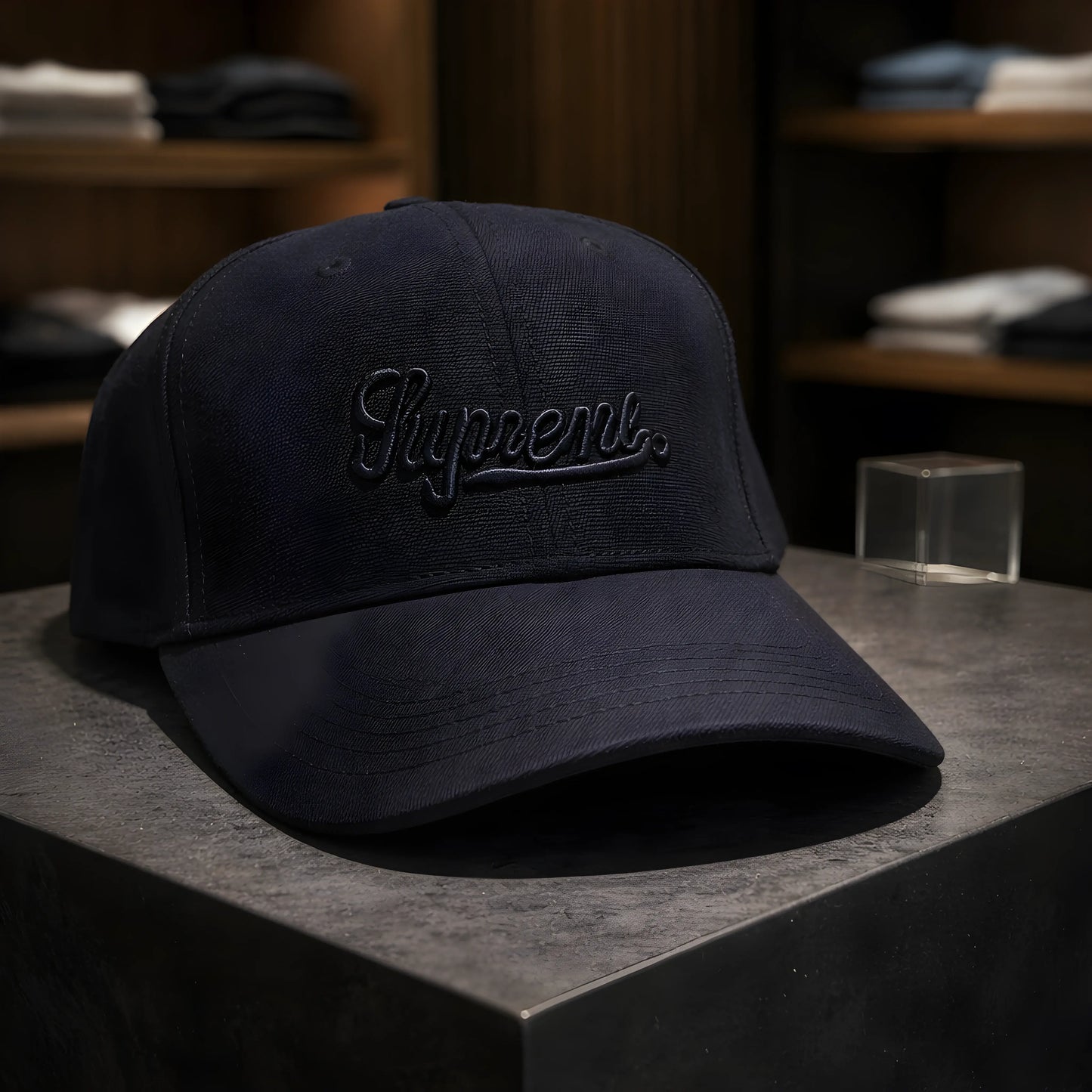 Supreme Script Tonal Navy Cap