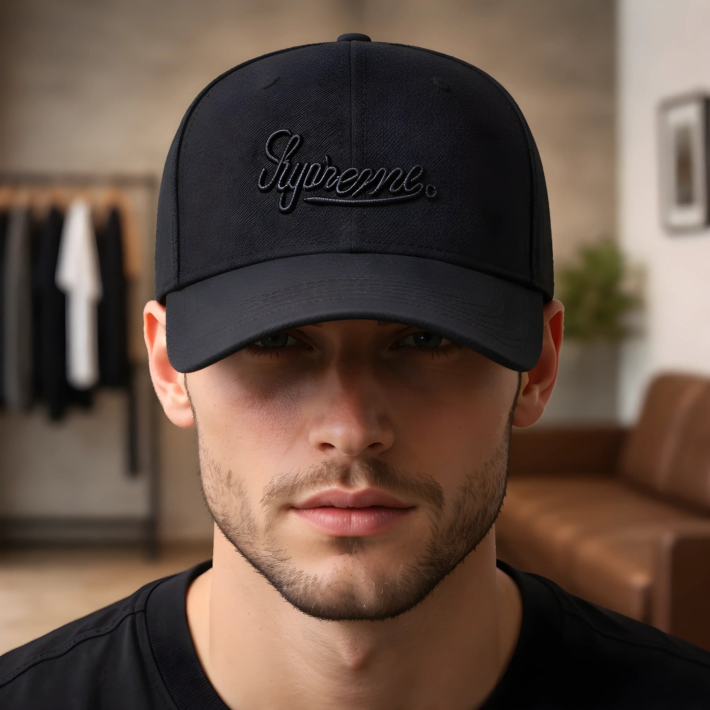 Supreme Script Tonal Navy Cap
