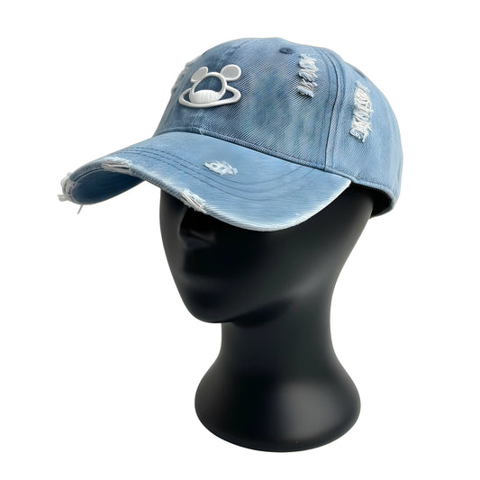 Denim Distressed Cap