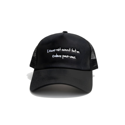 Parisian Quote Trucker Cap