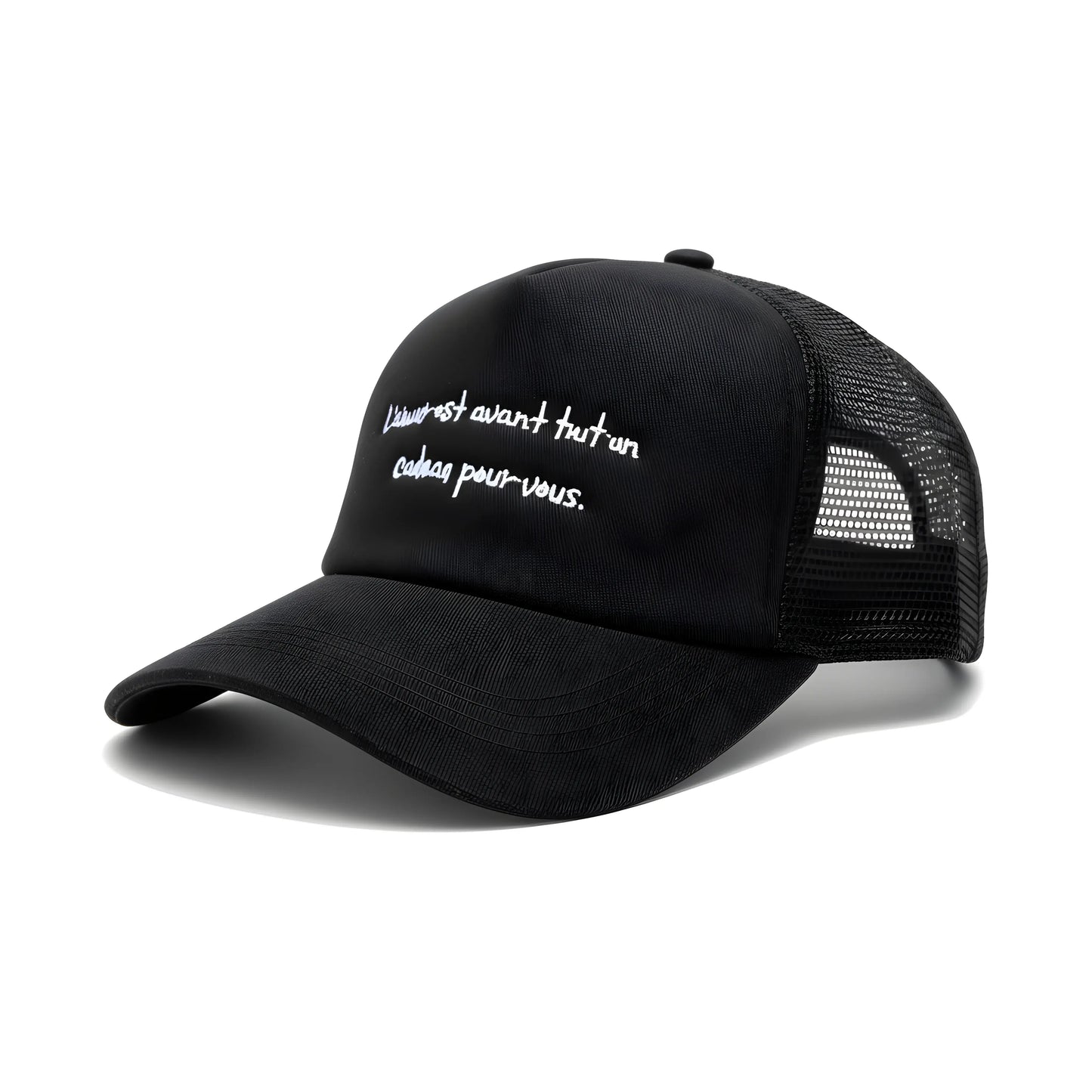 Parisian Quote Trucker Cap