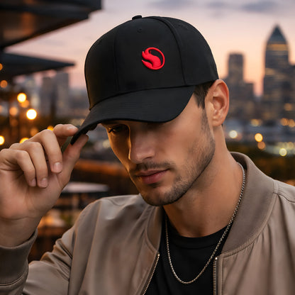 Black Signature Logo Cap