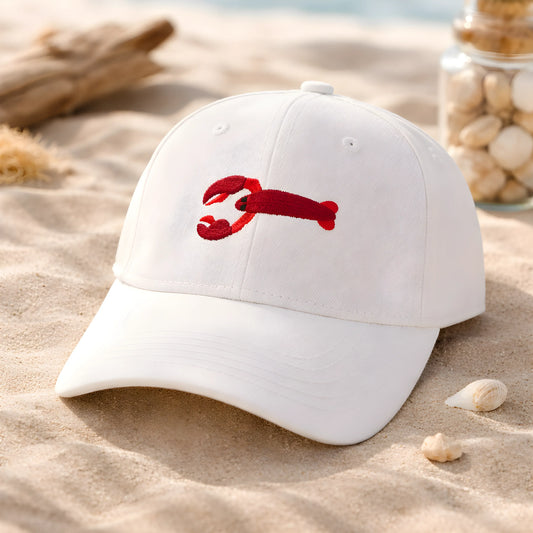 White Crab Logo Cap