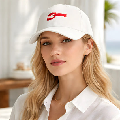 White Crab Logo Cap