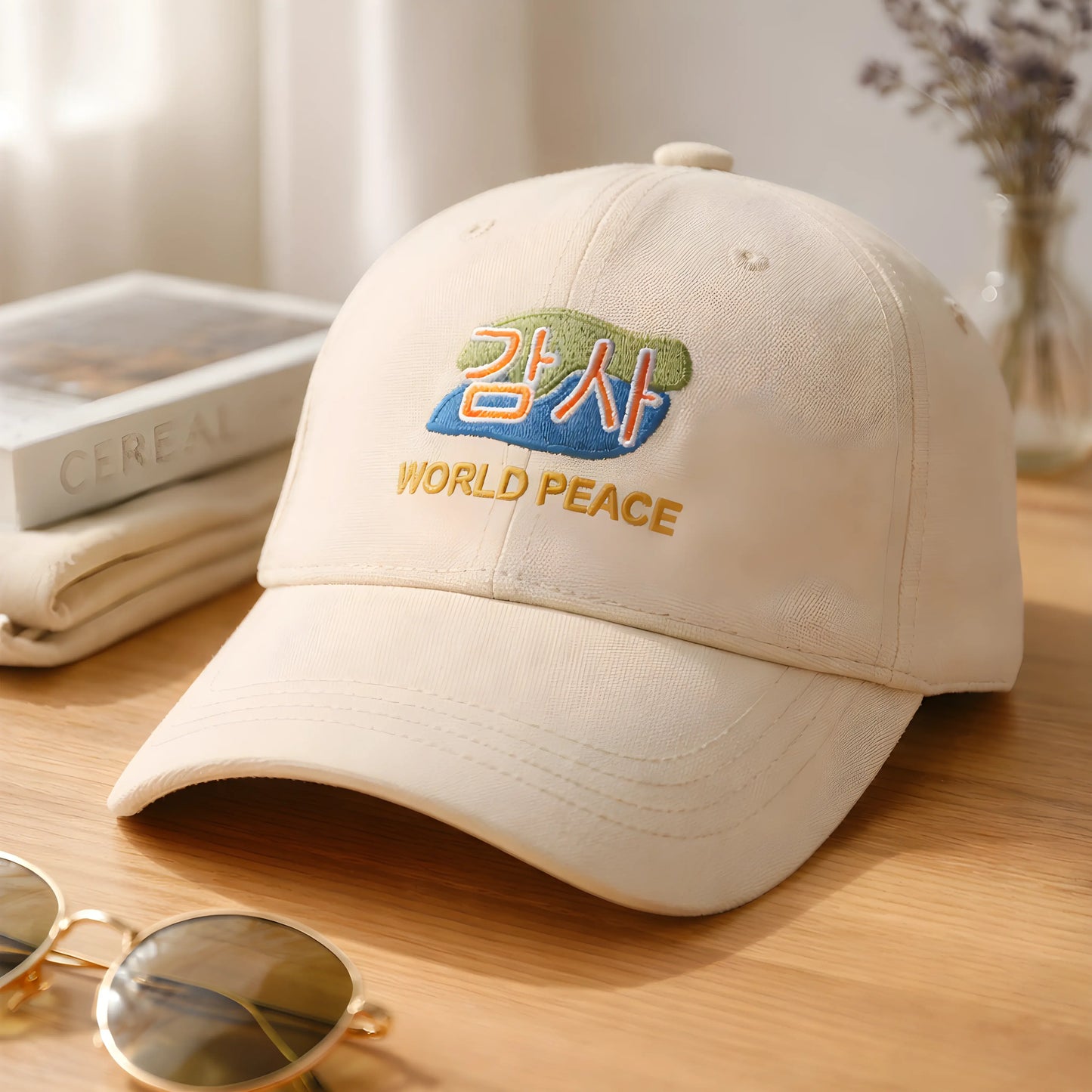 World Peace Embroidered Cap
