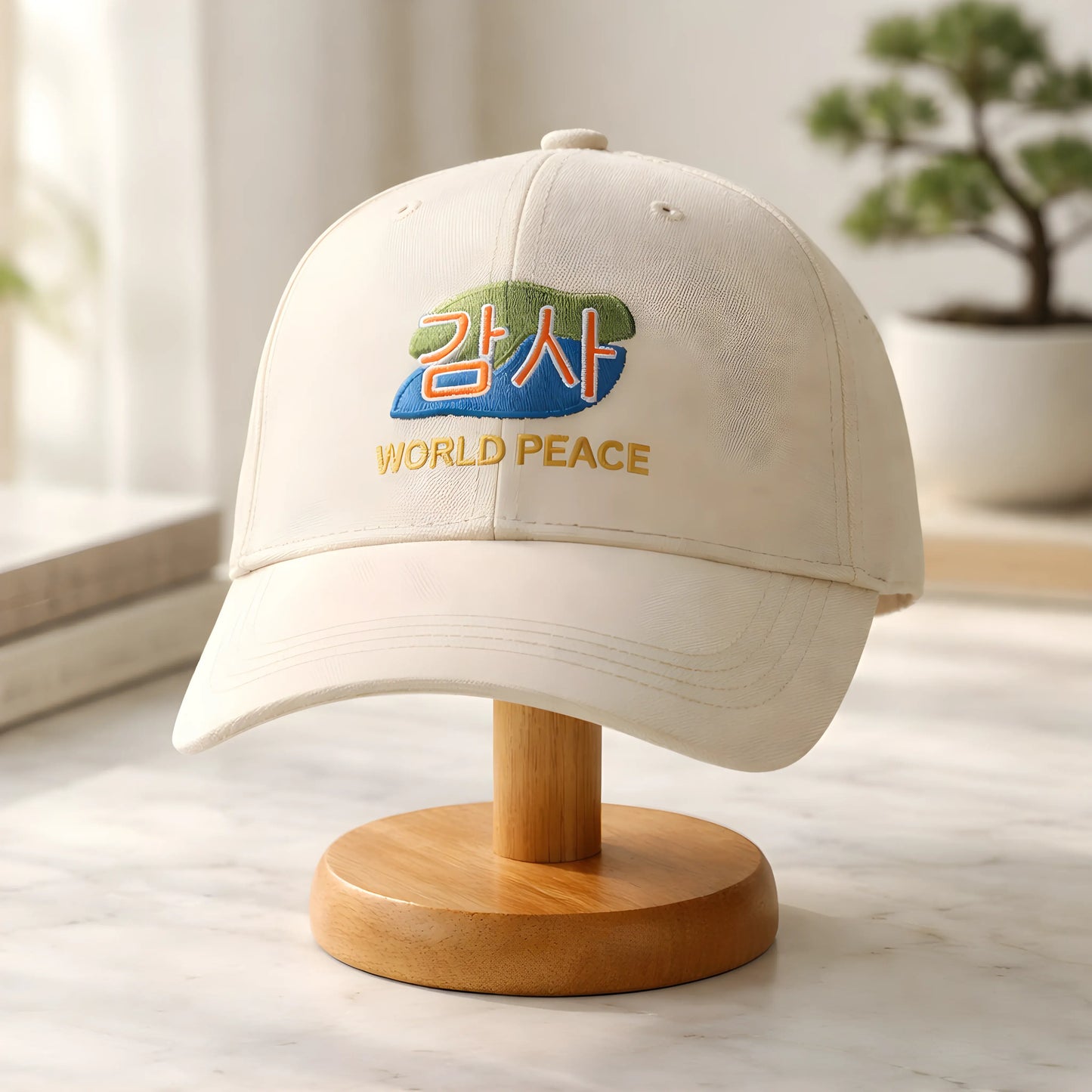 World Peace Embroidered Cap