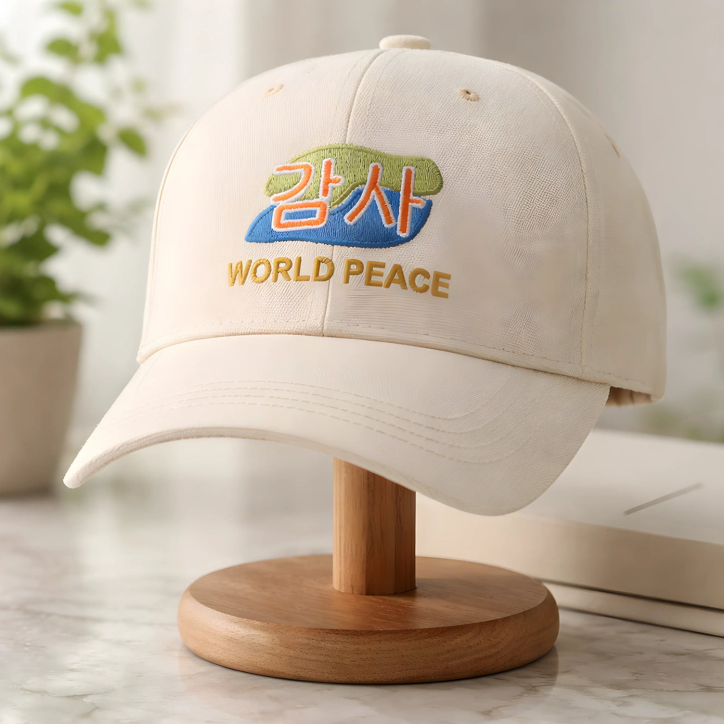 World Peace Embroidered Cap