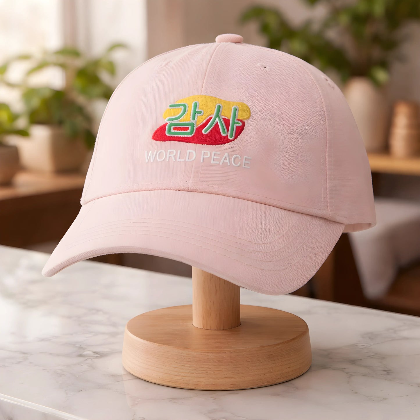 Pink World Peace Cap