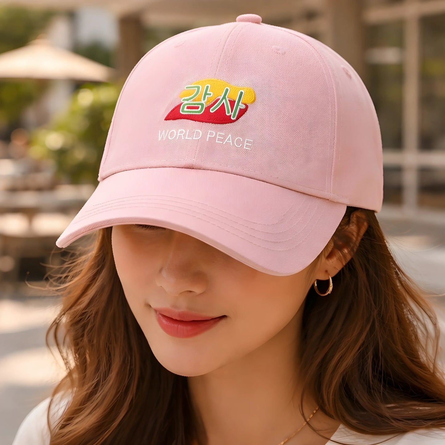 Pink World Peace Cap