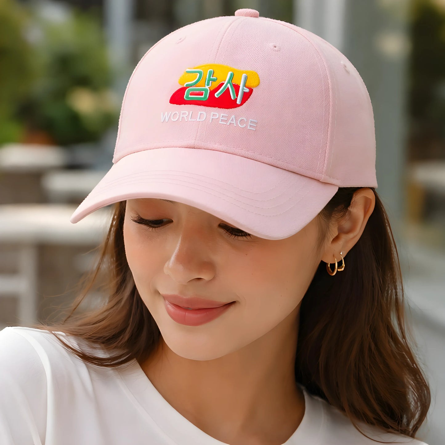 Pink World Peace Cap