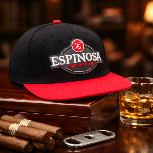 Espinosa Premium Cigars Black & Red Snapback Cap