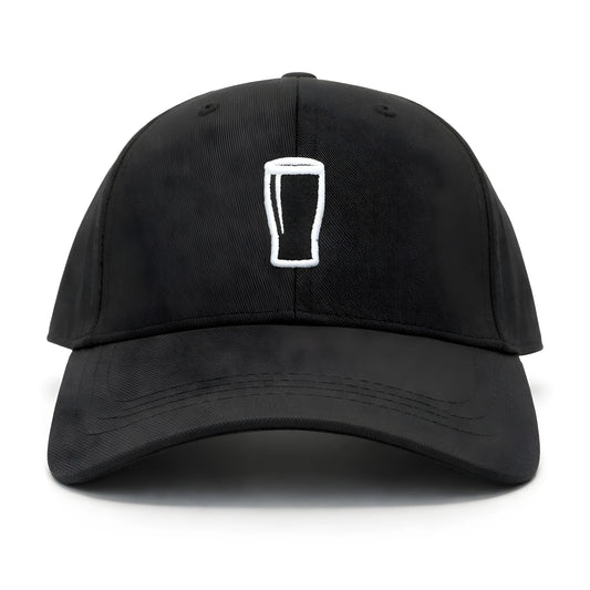 Black Pint Glass Baseball Cap