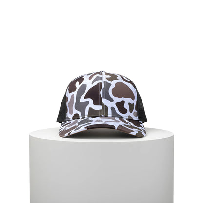 Grey Camo Mesh Trucker Cap