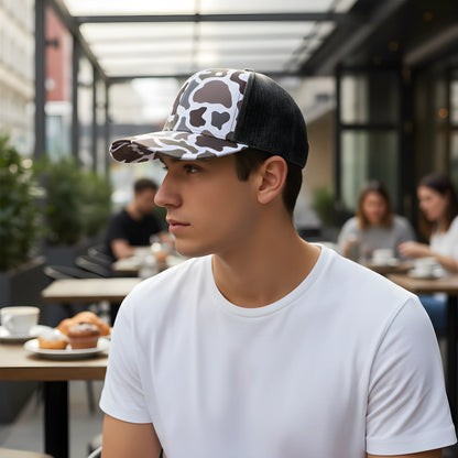 Grey Camo Mesh Trucker Cap