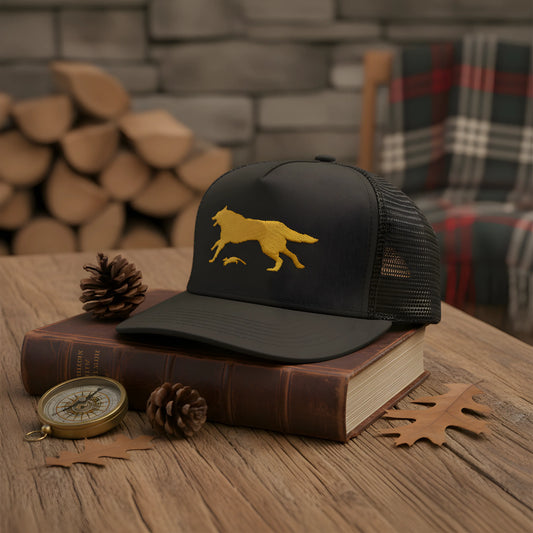 Yellow Wolf Black Cap