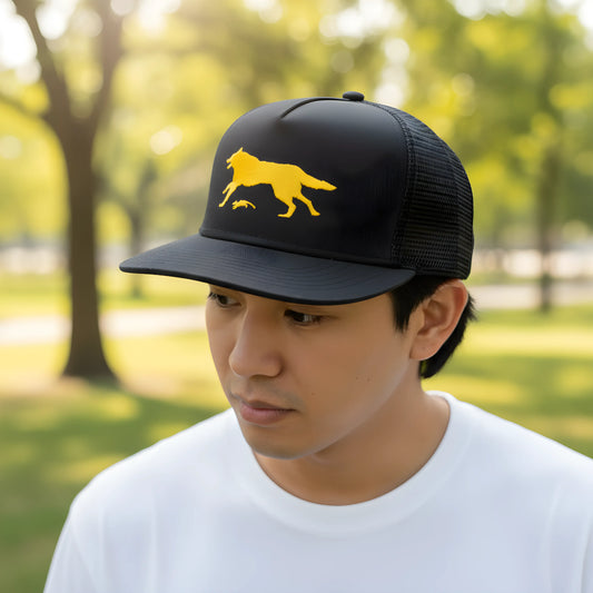 Yellow Wolf Black Cap