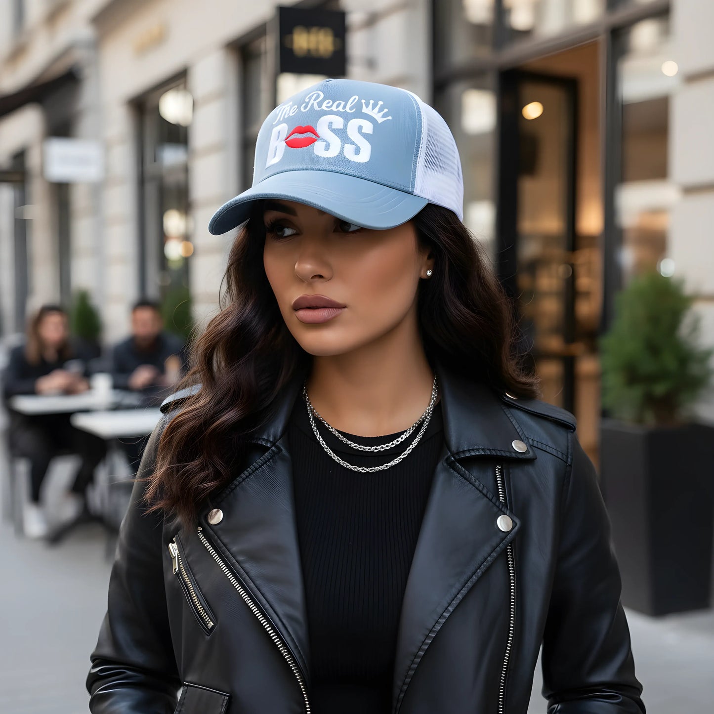 The Real Boss Denim Trucker Cap