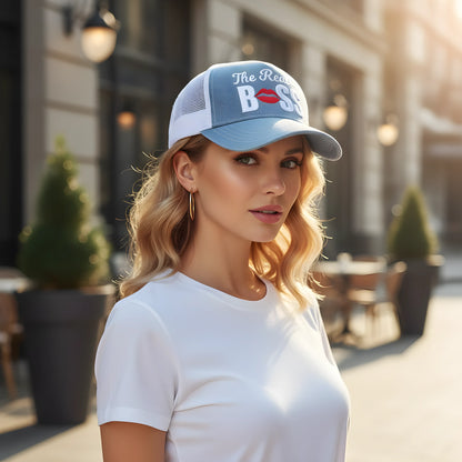 The Real Boss Denim Trucker Cap