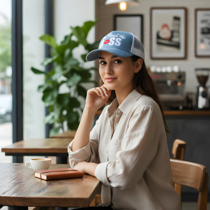 The Real Boss Denim Trucker Cap