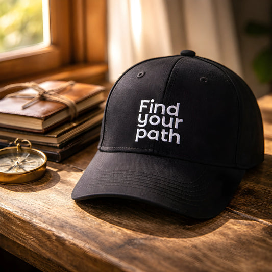 "Find Your Path" Embroidered Cap