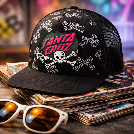 Santa Cruz Skull & Bones Trucker Hat