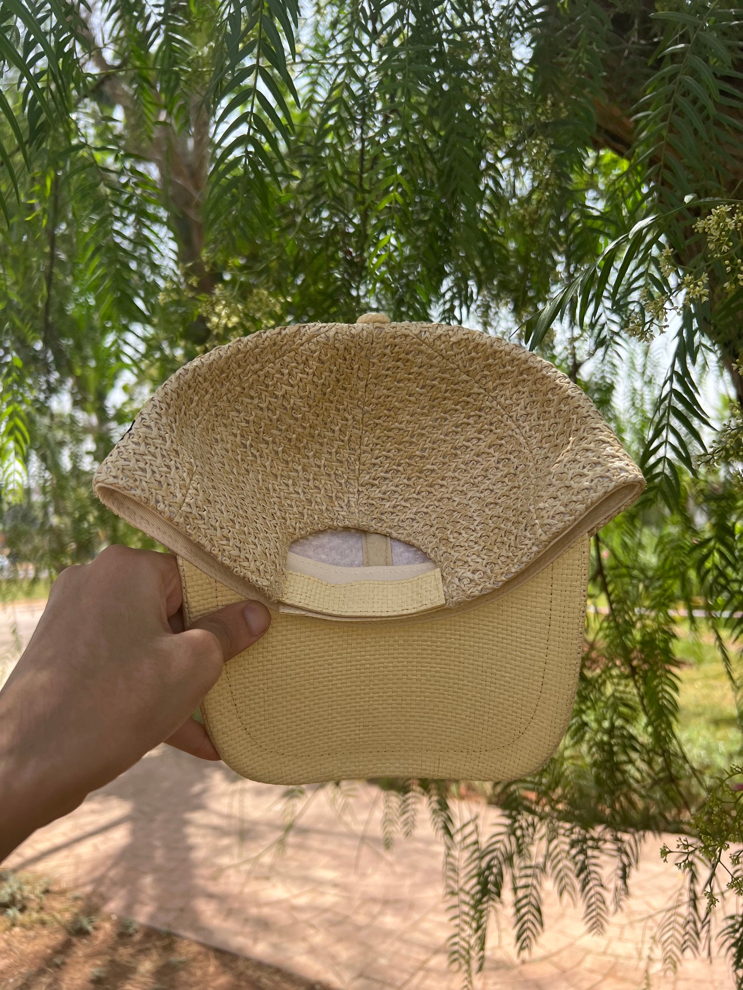 Woven Straw-Style Baseball Cap
