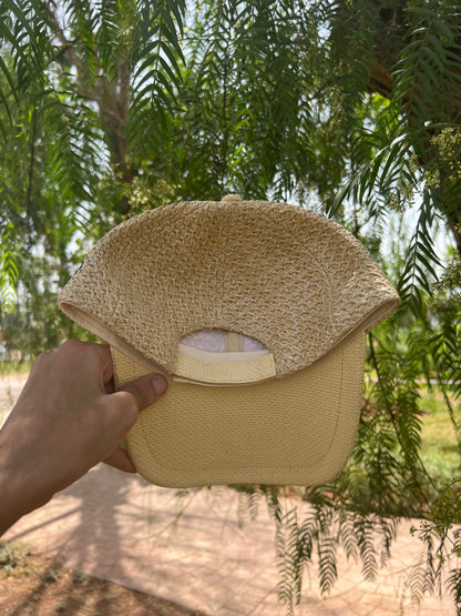 Woven Straw-Style Baseball Cap