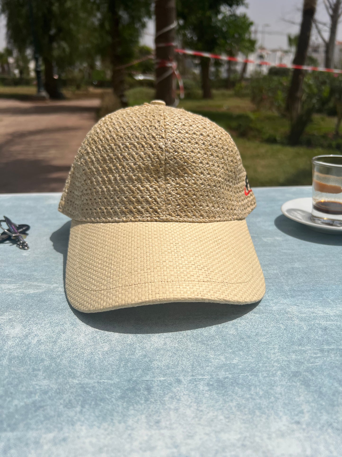 Woven Straw-Style Baseball Cap