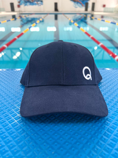 Navy Blue Cap with Minimalist “Q” Logo