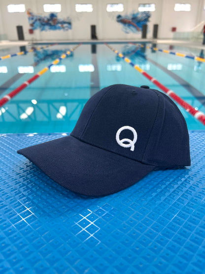 Navy Blue Cap with Minimalist “Q” Logo