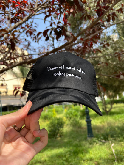 Parisian Quote Trucker Cap