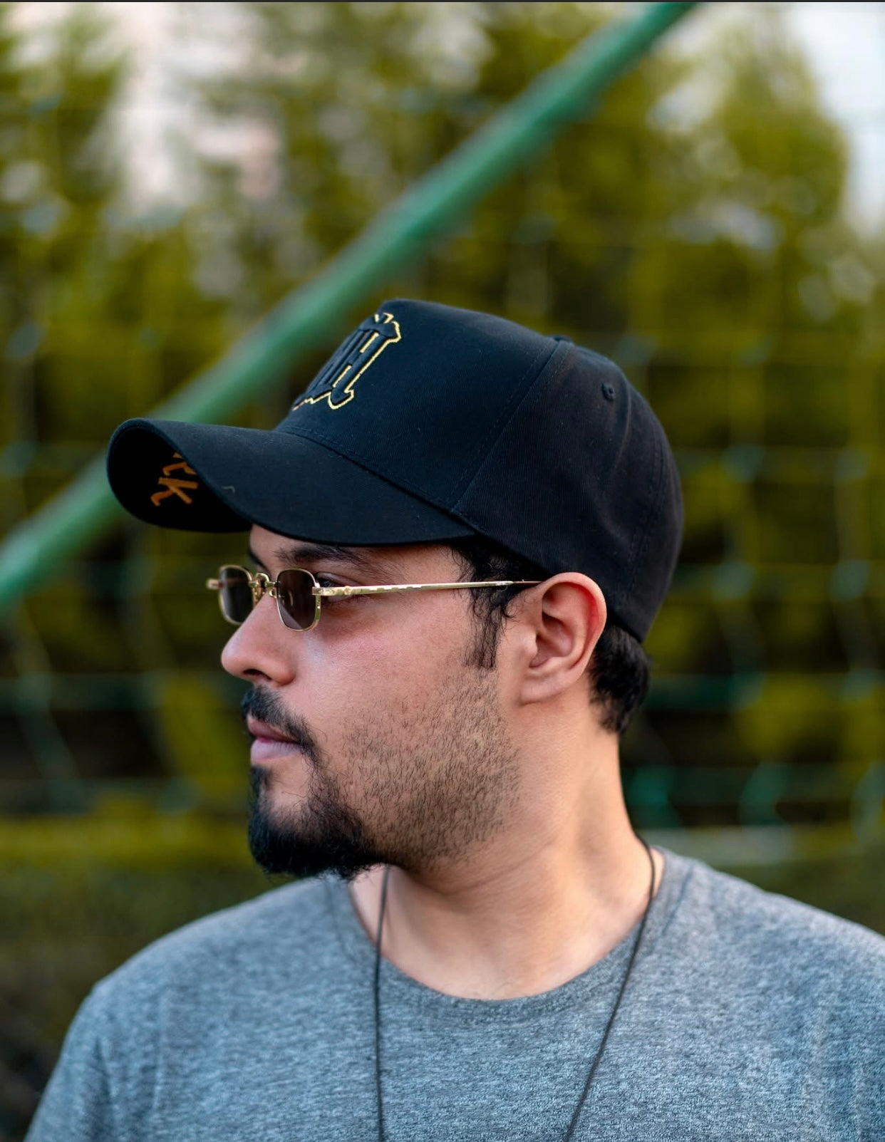 "Golden Initials Cap"