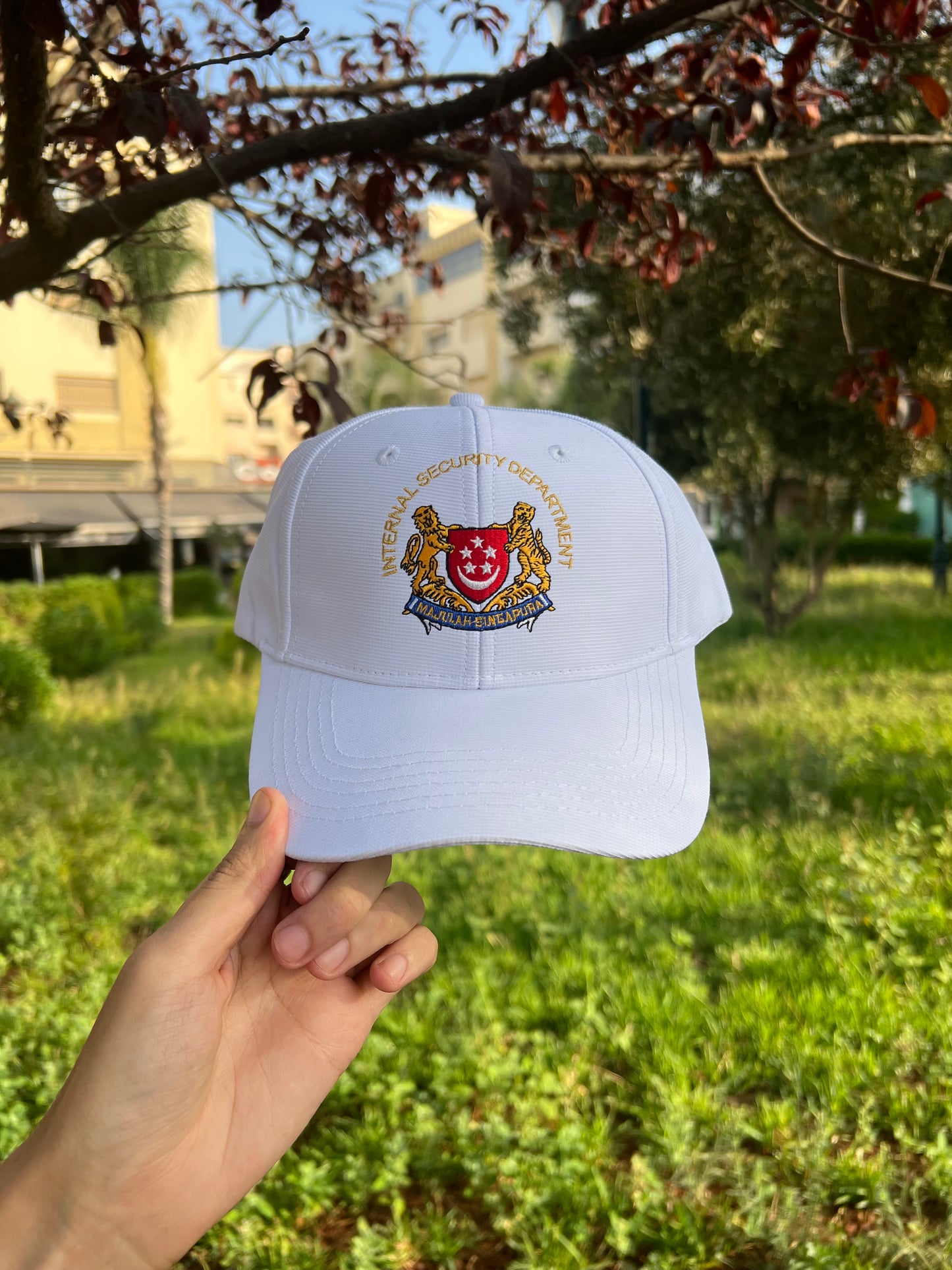 White Crest Security Cap