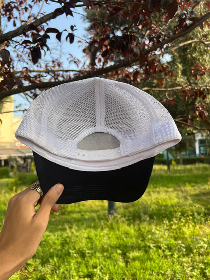 Navy Blue “Linzerin” Trucker Cap