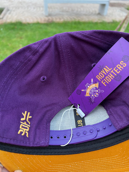Purple & Gold "Royal Fighters" Cap